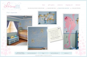 This room is designed in an underwater theme awaiting the arrival of it\'s newest occupant ...