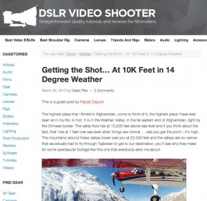 Getting the shot at 10,000 feet