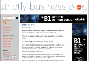 Work for Free Guest blog post