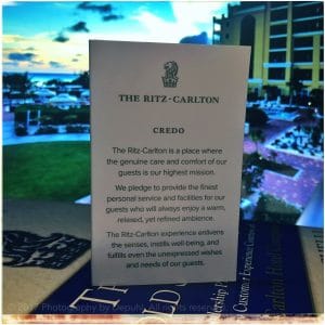 Ritz-Carlton credo card