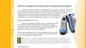 Product Photography guide page 4