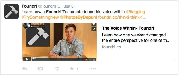 Tweet to blog post with the video I filmed at #WCMIA